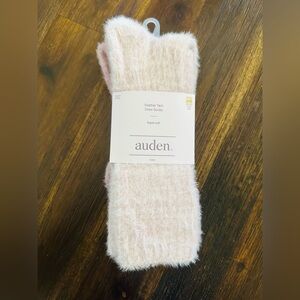 Auden Women's 2pk Feather Cozy Crew Socks
